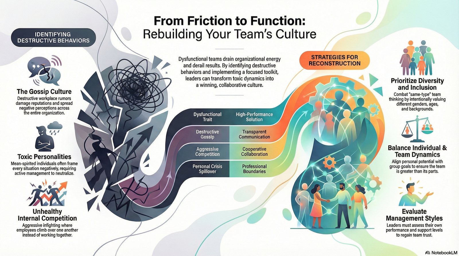 Fix Your Team:  Rebuild Relationships and Stop Destructive Behaviour